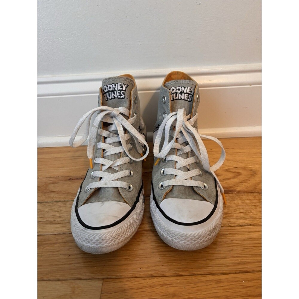 Converse x Looney Tunes Bugs Bunny Chuck Taylor High Top Gray Mens 5 W7 - Picture 2 of 12